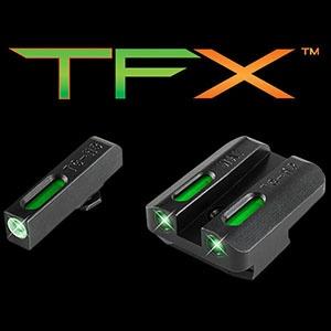 Truglo TFX Tritium/Fiber-Optic Day/Night Sights Walther P99 and PPQ - White Outline Front/Rear Green 1 Truglo TFX Tritium/Fiber-Optic Day/Night Sights Walther P99 and PPQ - White Outline Front/Rear Green