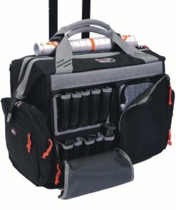 G-Outdoors Rolling Range Bag- with Telescoping Handle-Black