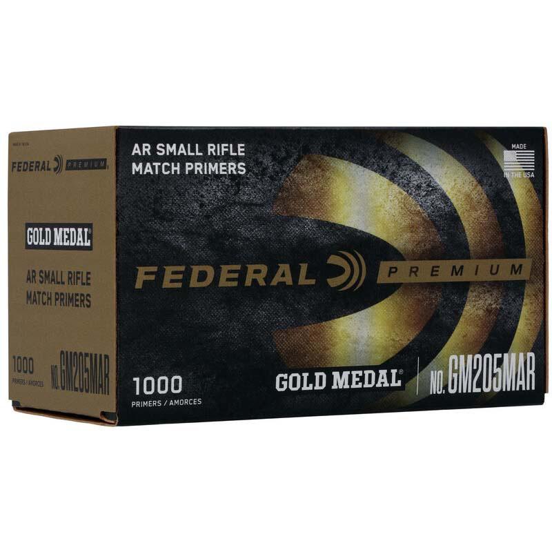 Federal Premium Gold Medal Centerfire Primers AR Small Rifle Match 1000/ct