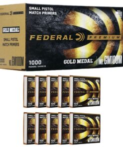 Federal Gold Medal Small Pistol Primer 1000/ct