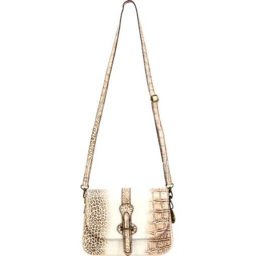 Rugged Rare Smith & Wesson Croc Crossbody Beige