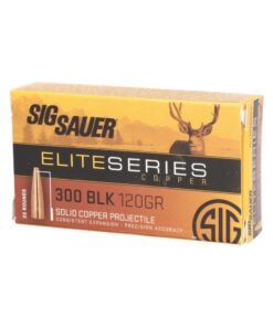 Sig Sauer Elite Copper Hunting Rifle Ammunition .300 BLK 120gr HP 2250 fps 20/ct