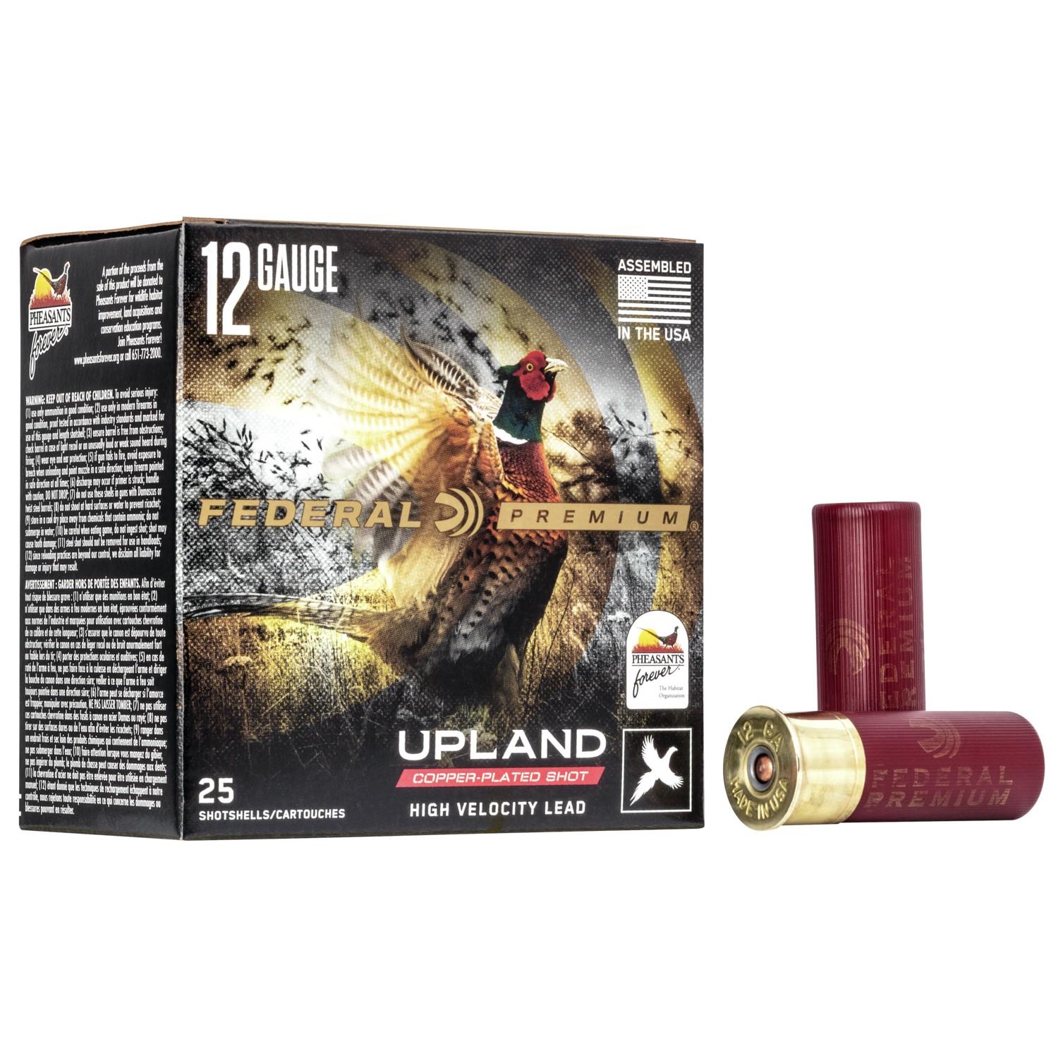 Federal Premium Wing-Shok Pheasants Forever High-Velocity 12 ga 2 3/4" MAX 1 1/4 oz #6 1500 fps - 25/box 1 Federal Premium Wing-Shok Pheasants Forever High-Velocity 12 ga 2 3/4" MAX 1 1/4 oz #6 1500 fps - 25/box