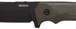 WOOX KNIFE ROCK 62 FIXED BLADE - 4.25" BLACK MICARTA PLAIN HND