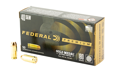 FED GLD MDL 40S&W 180GR FMJ 50/500