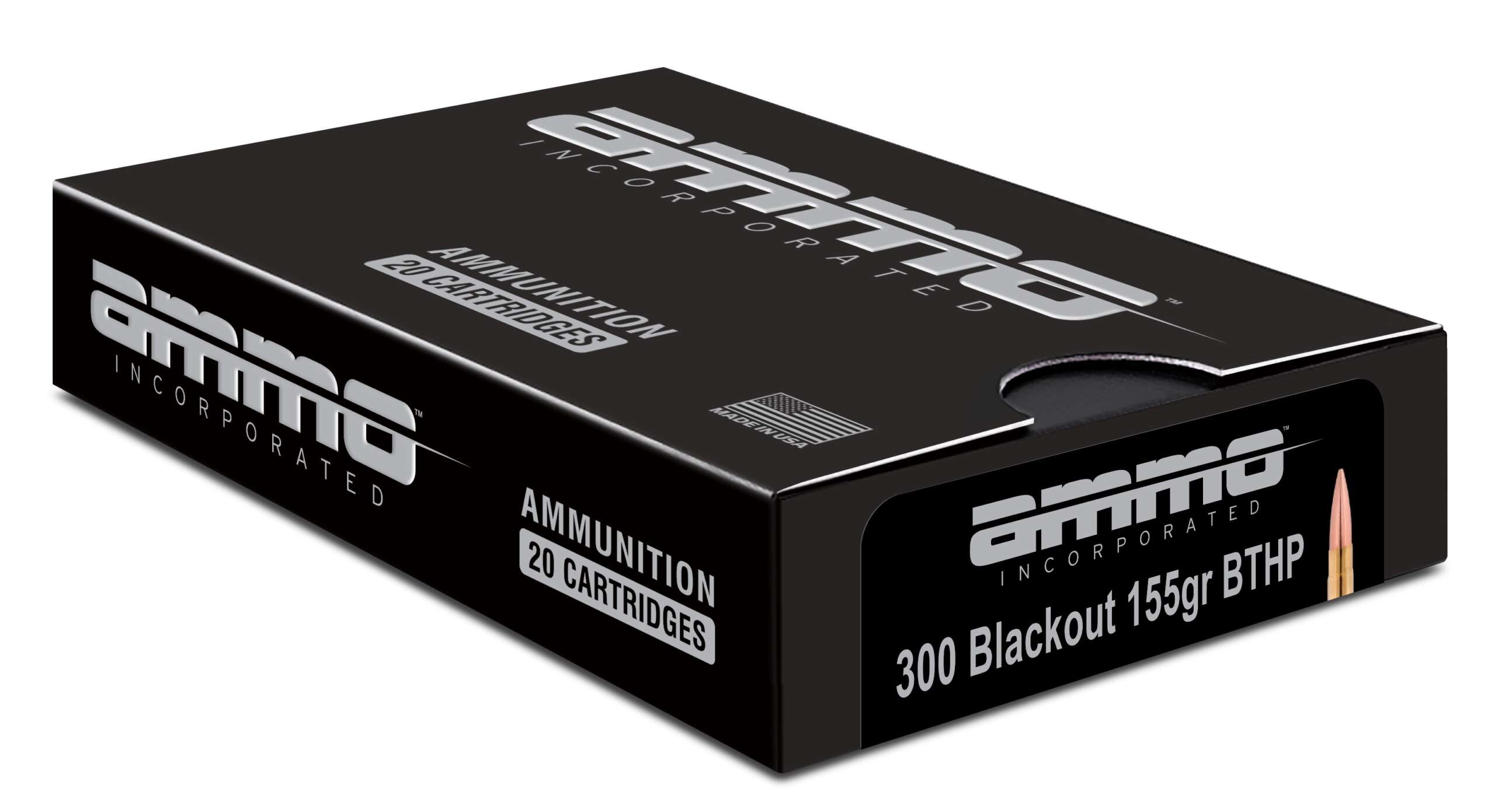 Ammo Inc Signature Match .300 Blackout Rifle Ammo - 155 Grain | BTHP | 20rd Box