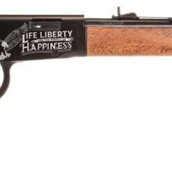 Rossi Rio Bravo Lever Action Rifle - Black | .22 LR | 18" Barrel | 15rd | Hardwood Stock & Forend | Eagle Engraving