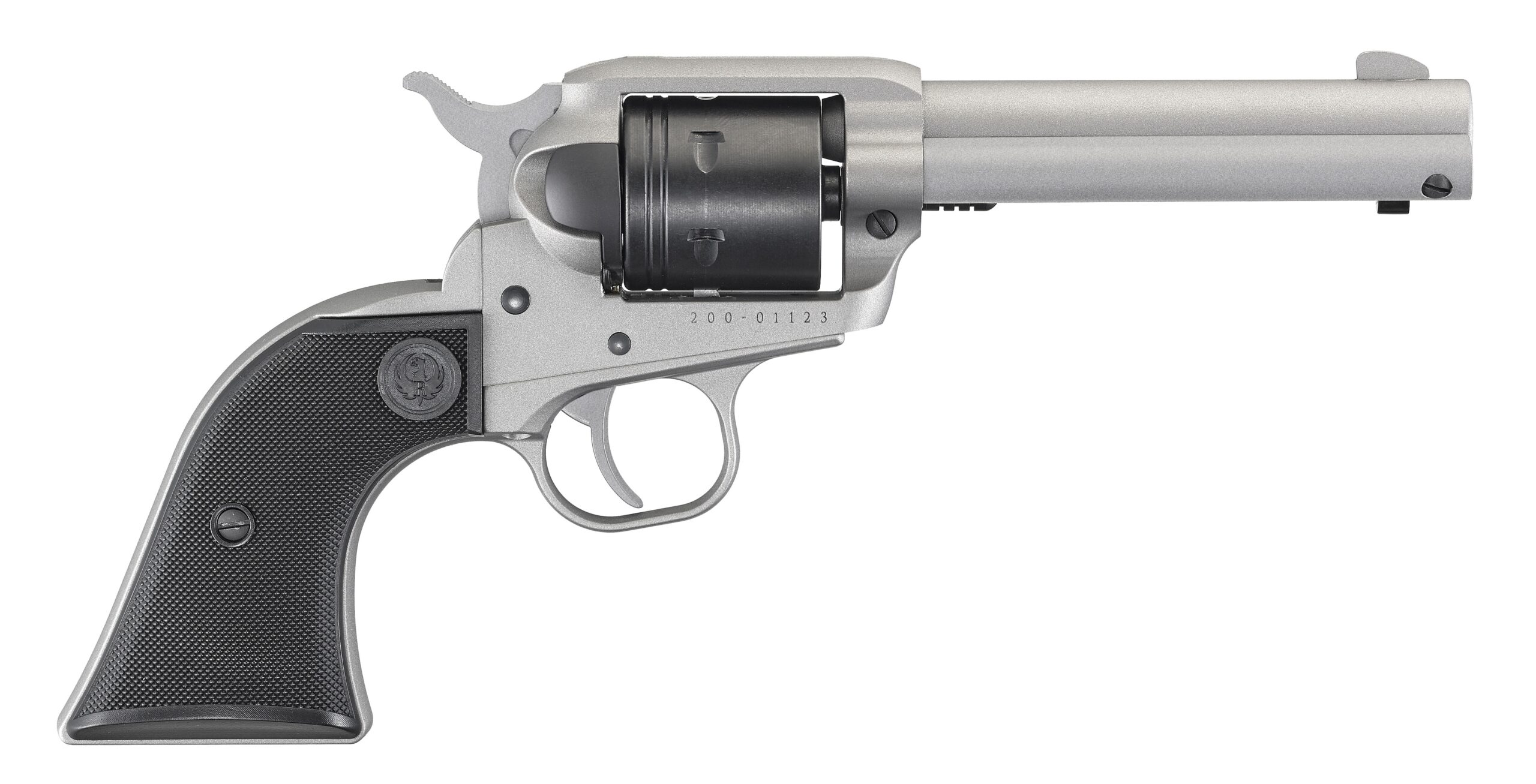 RUGER WRANGLER 22LR SLVR/SY 4.6" 6SH