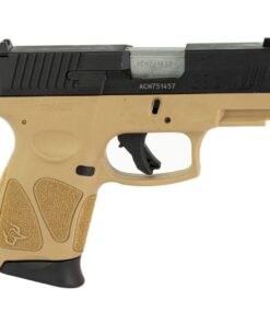 Taurus G3C "Black Slide/ Tan Frame" Handgun 9mm Luger 12rd Magazines(2) 3.26'' Barrel