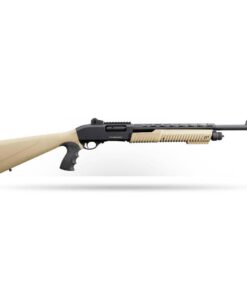 Charles Daly Model 301 Tactical Pump Shotgun 12ga 3"Chamber 5rd Capacity 18.5" Barrel FDE Stock Ghost Ring sight