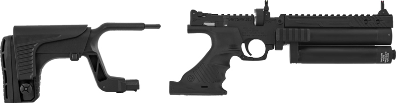 HATSAN JET II .25 PCP 611 FPS - BLACK SYNTHETIC 6-SHOT