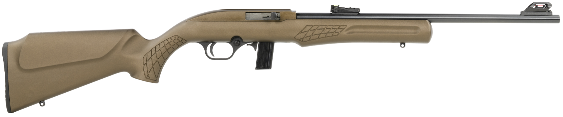 Rossi Semi-Auto Rimfire Rifle - Midnight Bronze | .22 LR | 18" Barrel | 10 rd | Polymer Stock