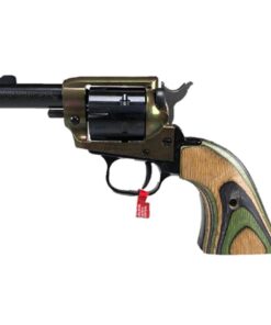 Heritage Barkeep Handgun .22 LR 6rd Capacity 3" Barrel Black Case Hardened with Laminated Green Camo Grip