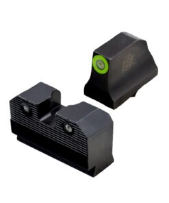 XS Sight Systems R2D 2.0 Suppressor Height Night Sights for Glock Green Front with Black Rear