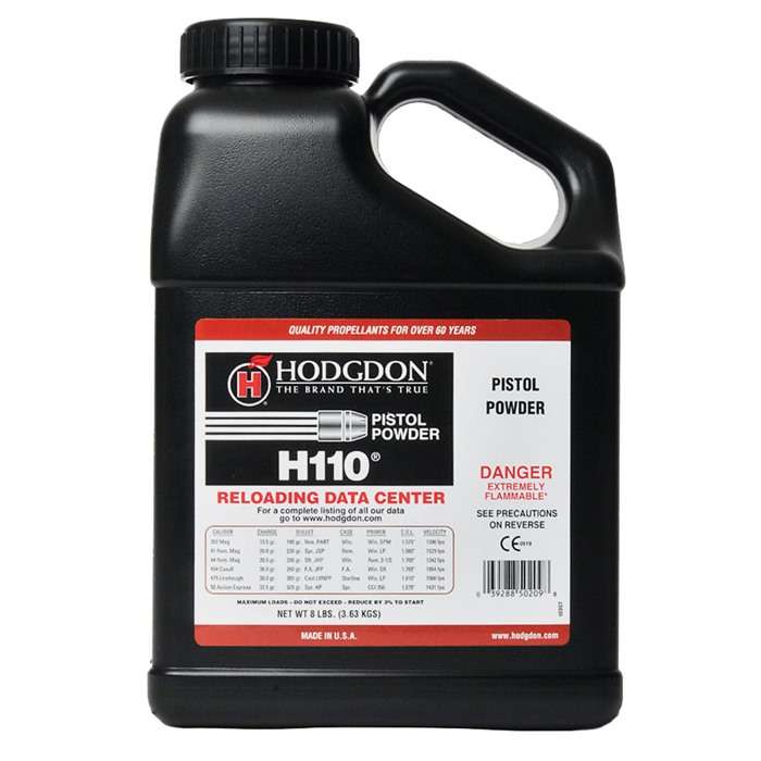 HODGDON PIST/SHTSH POWDER H110 8-LB CAN ( 2 PER CASE )
