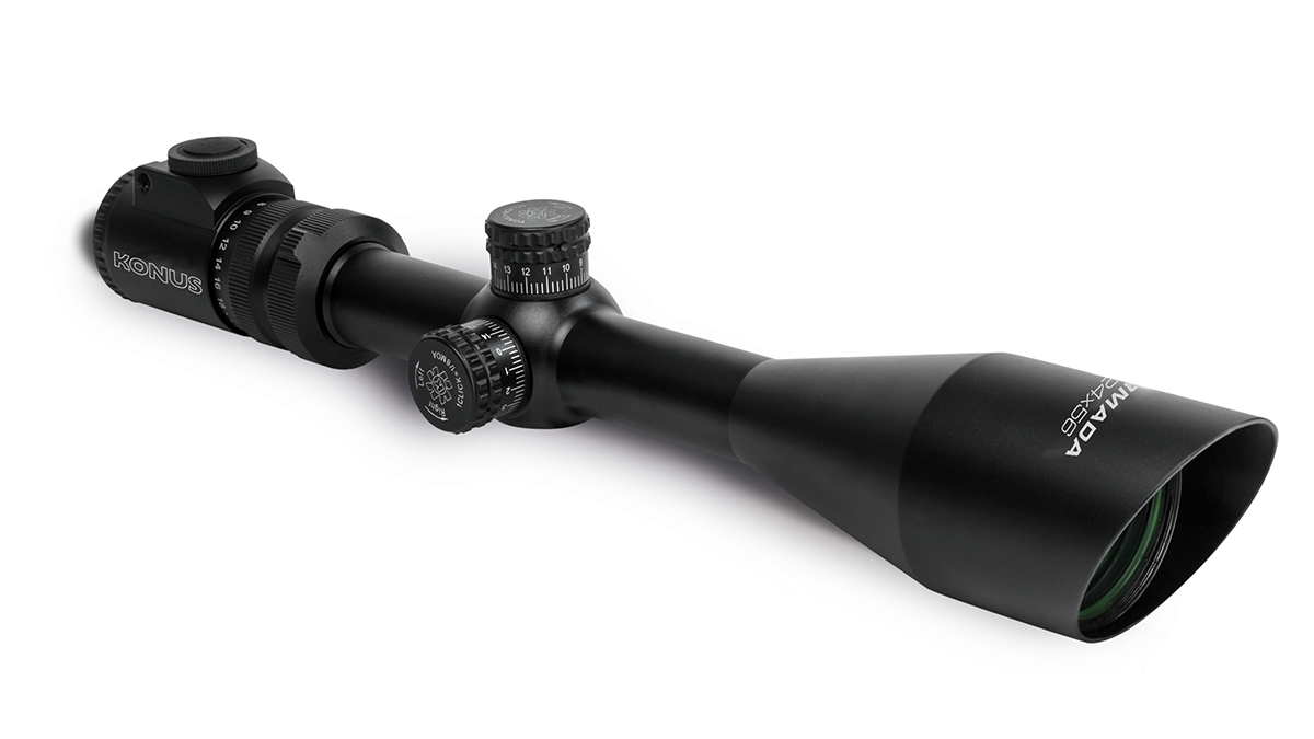 Konus Armada Rifle Scope 6x-24x56mm 30mm SFP Fine Crosshair w/Center Dot Reticle - Black