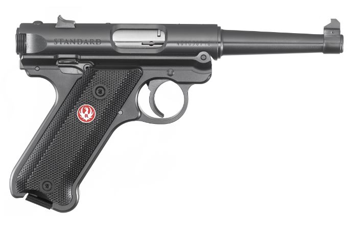 RUGER MKIV STD 22LR 4.75" BL/SY 10+1 1 RUGER MKIV STD 22LR 4.75" BL/SY 10+1
