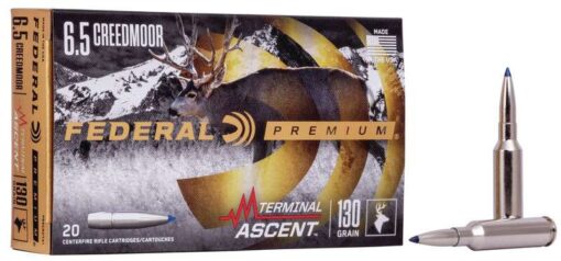 FEDERAL PREMIUM TERMINAL ASCENT AMO 6.5 CREEDMOOR 130GR 20RD (10 BOX CASE)