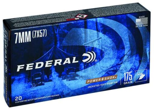 FEDERAL POWER SHOK AMO 7MM MAU 175GR HSSP 20RD (10 BOX CASE)