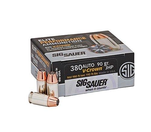 AMMO 380AUTO 90GR ELITE V CROWN JHP BOX/50