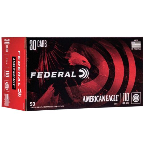 FEDERAL AMERICAN EAGLE PROMO AMO 30 CARB 110 FMJ 50RD (10 BOX CASE)