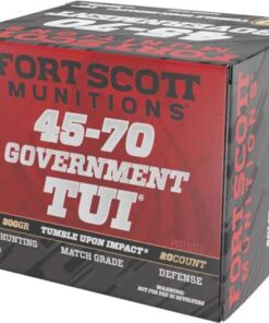 FORT SCOTT MUNITIONS LEAD FREE RIFLE AMO 45-70 GOVT 300GR TUI BRASS CASE 20-RD ( 10 BOXES PER CASE )