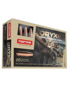 Norma ORYX Rifle Ammunition .308 Win 180gr JSP 2612 fps 20/ct