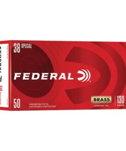 Federal Champion Handgun Ammunition .38 Spl 130gr FMJ 890 fps 50/ct