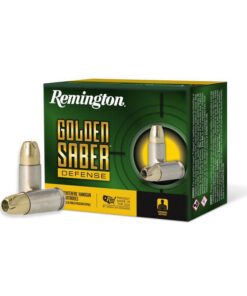 Remington Golden Saber Defense Handgun Ammunition 9mm Luger(+P) 124gr BJHP 1180 fps 20/ct