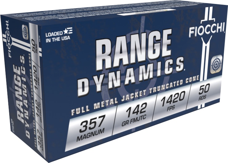 FIOCCHI AMO 357 MAG 142GR FMJTC 50-RD ( 20 BOXES PER CASE )