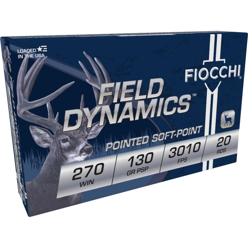 Fiocchi Field Dynamics Rifle Ammunition .270 Win 130 gr PSP 3010 fps 20/ct 1 Fiocchi Field Dynamics Rifle Ammunition .270 Win 130 gr PSP 3010 fps 20/ct