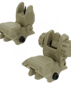 Tacfire AR-15 45 Same Plane/Low Profile Pop Up Sights Tan
