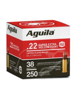 Aguila Super Extra High Velocity Rifle Ammunition .22 LR 38 gr. CPHP 1280 fps 250/ct