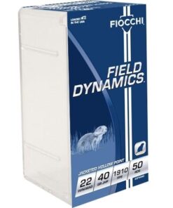 Fiocchi Magnum Shooting Dynamics Rimfire Ammunition .22 WMR 40 gr. JHP 1910 fps 50/ct