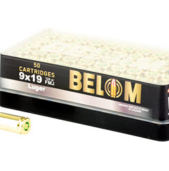 BELOM 9MM 124GR FMJ BRASS 50/1000