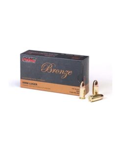 PMC Bronze 9mm Luger Handgun Ammo - 115 Grain | FMJ | 50rd Box
