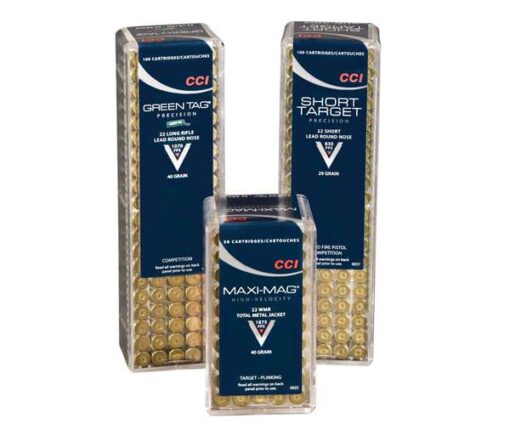 CCI RIMFIRE AMO 22 SHORT 29GR CPRN 100RD (5 PER SLEEVE 50 BOX CASE)