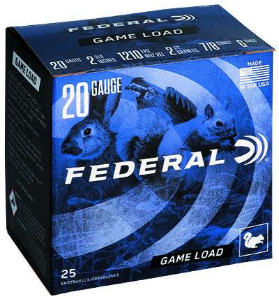 FEDERAL GAME SHOK LOAD PR AMO 20GA #6 2-3/4 7/8 OZ 25RD (10 BOX CASE)