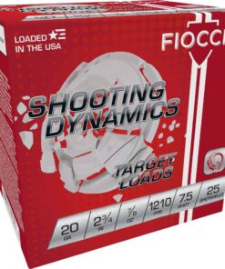 FIOCCHI SHOOTING DYNAMICS AMO 20GA 2.75 IN 7/8 OZ #7.5 1210FPS 25-RD ( 10 BOXES PER CASE )