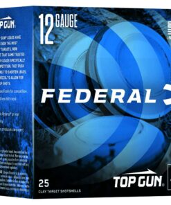 FEDERAL TOP GUN SPORTING AMO12GA 2 3/4" 1OZ #8 1250 FPS 25RD (10 BOX CASE)