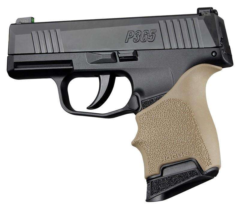 HOGUE SOFT RUBBER HANDALL BEAVERTAIL GRIP SLEEVE SIG SAUER P365 FLAT DARK EARTH