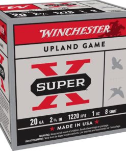 Winchester Super-X High-Brass Shotshells 20 ga 2-3/4" 1 oz 1220 fps #8 25/ct