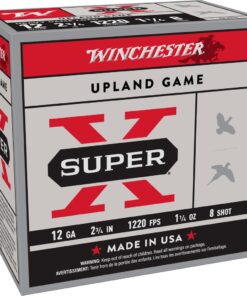 Winchester Super-X Heavy Game Shotshells 12 ga 2-3/4" 1-1/4 oz 1220 fps #8 25/ct