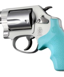 Hogue Rubber Bantam Style Grip for S&W J Frame Round Butt - Aqua