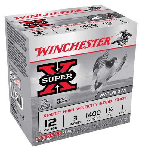 WINCHESTER XPERT STEEL 12GA 3" - 1-1/4OZ #1 1400FPS 25RD 10BX/C 1 WINCHESTER XPERT STEEL 12GA 3" - 1-1/4OZ #1 1400FPS 25RD 10BX/C