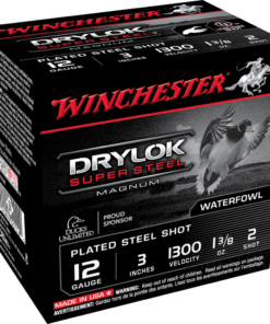 Winchester Super-X Drylok Super Steel Shotshells 12 ga 3" 1-3/8 oz 1375 fps #2 25/ct