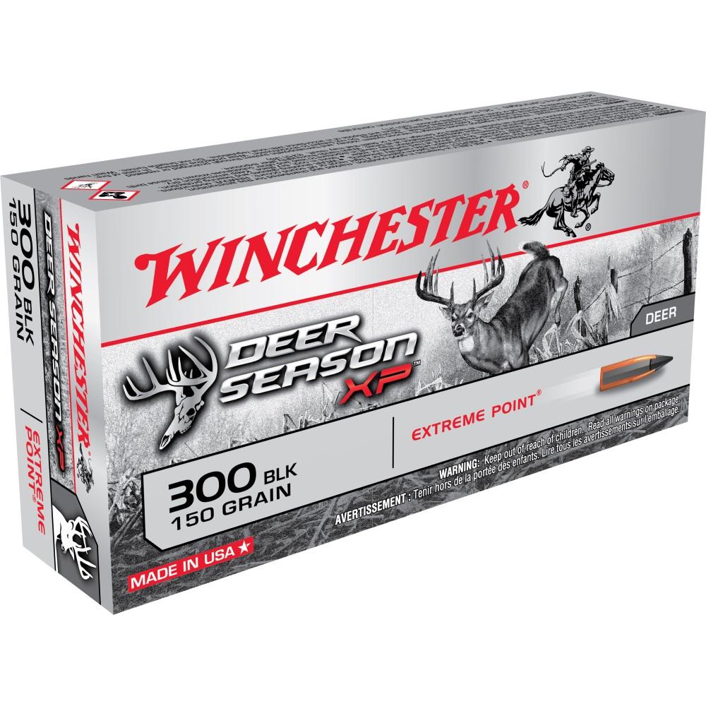 Winchester Deer Season XP Rifle Ammunition .300 AAC Blackout 150 gr PT 1900 fps 20/ct 1 Winchester Deer Season XP Rifle Ammunition .300 AAC Blackout 150 gr PT 1900 fps 20/ct