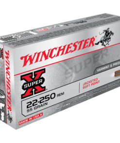 Winchester Super-X Rifle Ammunition .22-250 Rem 55 gr. PSP 3680 fps 20/ct