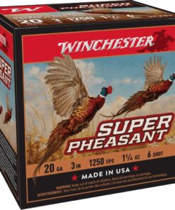 Winchester Super-X Super Pheasant Shotshells 20 ga 3" 1-1/4 oz 1250 fps #6 25/ct