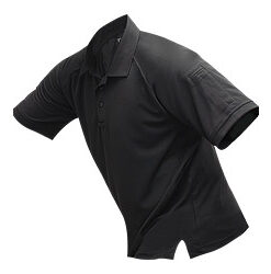 VERTX COLDBLACK S/S POLO BLK LRG